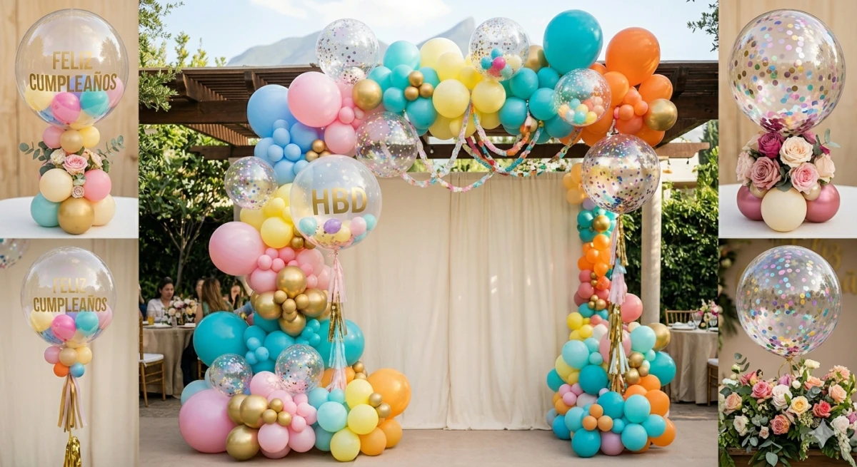 Arreglos de globos para cumpleaños en Monterrey - Imagen 2