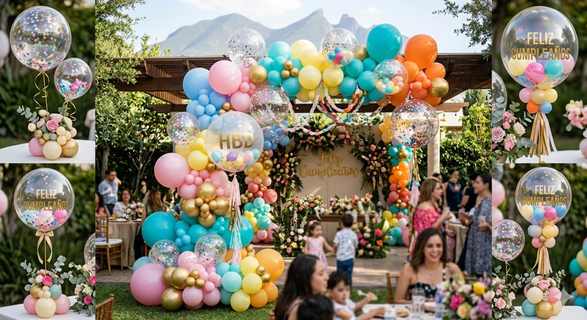 Arreglos de globos para cumpleaños en Monterrey - Imagen 3