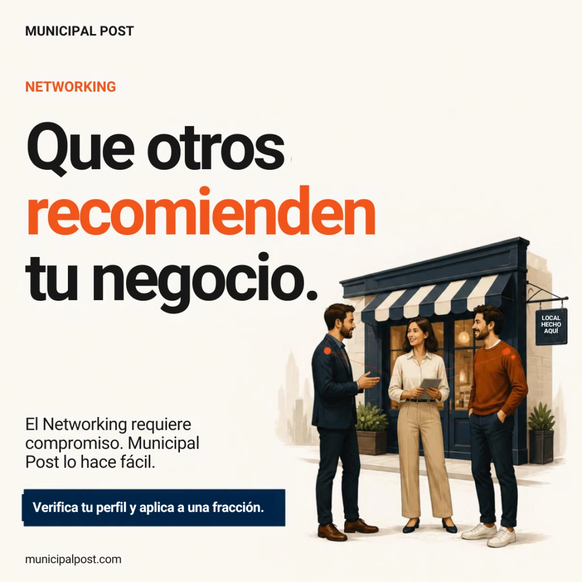 🤝 Una recomendación puede abrir la puerta a tu próxima oportunidad comercial.